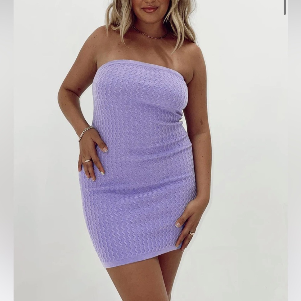 Princess Polly JENNIE MINI DRESS PURPLE XS/S